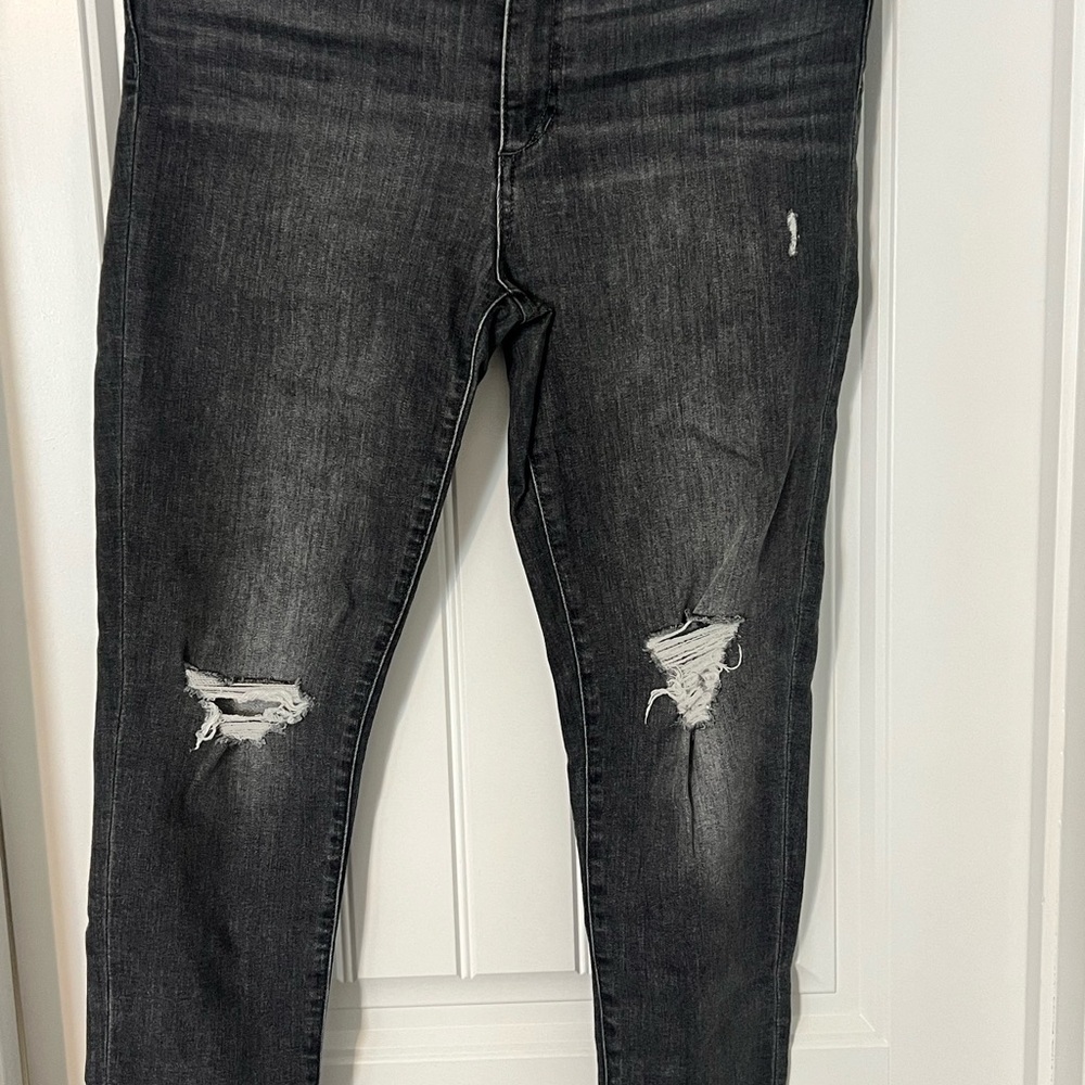 Joe's Jeans Charcoal Distressed Skinny Jeans